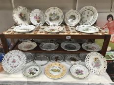 A large quantity of 19th and 20th Century pierced and ribbon plates