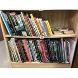 2 shelves of railway related books including The Railway History of Lincoln.