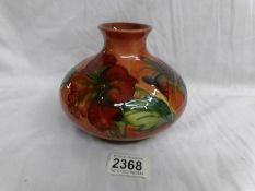 A squat Moorcroft vase (13cm).