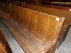 An old church pew.