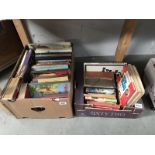 2 boxes of vintage books, including some annuals etc.