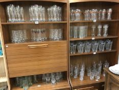 A large quantity of advertising drinking glasses including Malibu, Echo Falls etc.