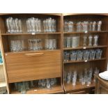 A large quantity of advertising drinking glasses including Malibu, Echo Falls etc.