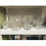 A collection of Crystal Glasses,