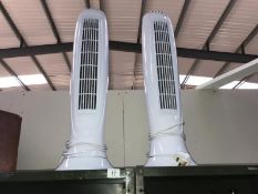 2 tower fans.