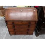 An oak bureau.