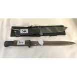 An old 1st world war bayonet and hunting knife.