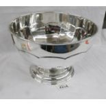 A hall marked silver bowl, approximately 26 ounces.