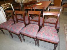 A set of 8 Victorian mahogany dining chair,