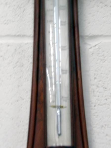 A 19th century banjo barometer. - Image 3 of 3