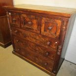 A Victorian mahogany Scotch chest.