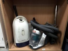 A Vax power 5 vacuum and Panasonic vacuum cleaner etc