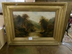 A gilt framed oil on canvas rural scene signed G Willm Price.