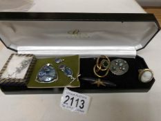 A quantity of Victorian and other jewellery, earrings, pendants etc., including some silver.