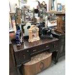 A 1930's mahogany dressing table on Queen Anne legs