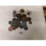 12 cartwheel pennies, 30 halfpennies and 6 George II coins.