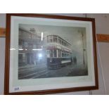 A Don Breckon (B.1935) limited edition print (1 of only 350) of a Birmingham Tram entitled 'No.