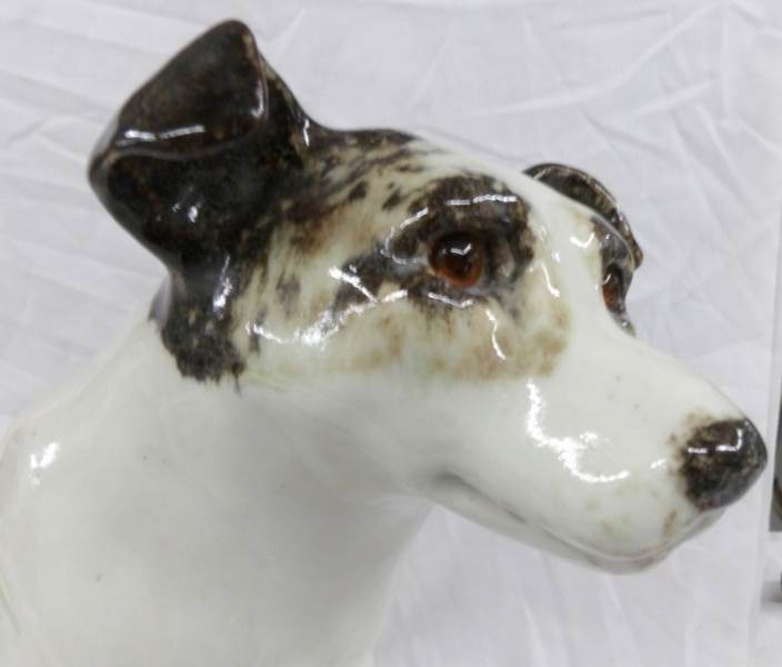 A pottery 'HMV' Jack Russell dog. - Image 2 of 2