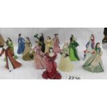 15 Franklin Mint 'Gone With The Wind' figures.