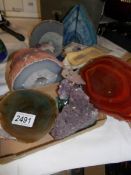 A collection of assorted minerals and crystals.