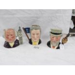 3 Royal Doulton character jugs being Sir Henry Doulton D7507,