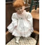 A large porcelain doll