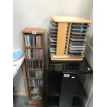 2 CD stands and contents.