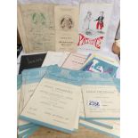 A mixed lot of theatre and concert programmes including Doncaster Art Centre,