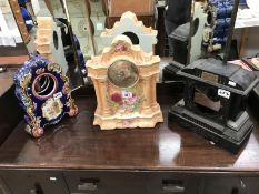 3 vintage clock cases