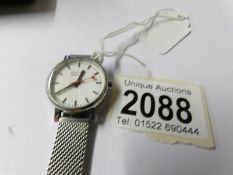 A Modane Official Swiss Railways wrist watch.