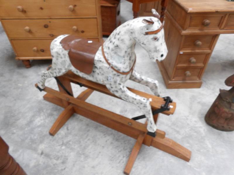 An old rocking horse.