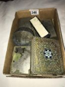 A quantity of miscellaneous items, including a jewellery box.