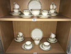 A 39 piece (setting for 2) Anchor china Bridgewood. 9796 Tea set.