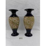 A pair of Doulton Slater vases.