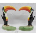 A pair of original Carlton Ware Guinness toucans.