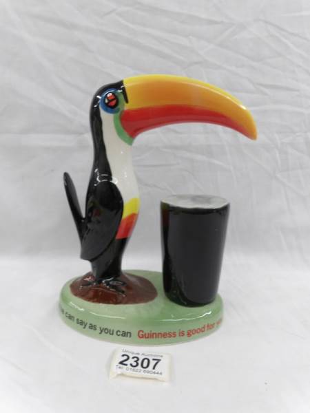 An original Carlton ware Guinness toucan table lamp base.