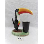 An original Carlton ware Guinness toucan table lamp base.