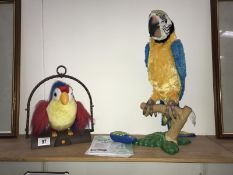 A 'Squawkers McCaw' and 1 other toy parrot.