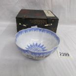 A boxed Chinese very fine porcelain bowl.