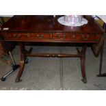 A Victorian mahogany sofa table.