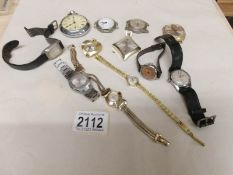 A quantity of vintage and other watches (12 in total).