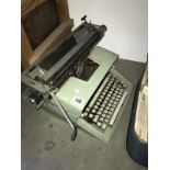 A Remington typewriter.