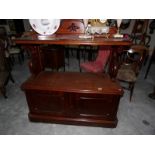 A Victorian mahogany buffet.