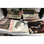 A quantity of magazines, including 1960s magazines including field and stream,