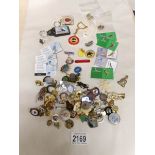 A large mixed lot of badges etc.