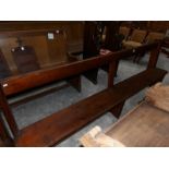 An old church pew.