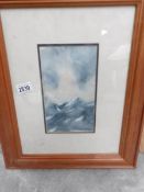 A framed and glazed watercolour nautical scene signed S Joclan?, 03.