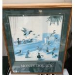 A Monte Dolack suburban refuge print of ducks.