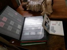 4 albums/stock books of British stamps including Channel Islands, stamp booklets, penny reds etc.