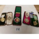 A mixed lot of medals including Victorian 1887 Jubilee, Ancient Order of Forester's etc.